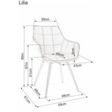 Molarem Home Stolica Lilia BARŠ.-mornarsko plava | shoptok.hr