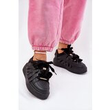Boto Eco Leather Sneakers On Platform Black Penolle | Shoptok.si