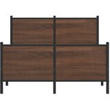  Metalni okvir kreveta bez madraca smeđi hrast 120x190 cm | Eponuda.com