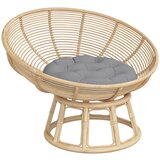  Okrugli jastuk sivi Ø 60 x 11 cm od tkanine Oxford | shoptok.hr
