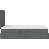  Krevet s madracem i skladištem Tamno siva 120 x 190 cm tkanina | shoptok.hr