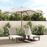  Vrtni suncobran s drvenim stupom boja pijeska 300x300x273 cm | shoptok.hr