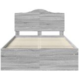  Konstrukcija postelje z vzglavjem Siva Sonoma 120 x 200 cm, (5000102134) | Shoptok.si