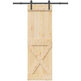  Klizna vrata NARVIK 70 x 210 cm (152,5 cm) Prirodna i crna | shoptok.hr