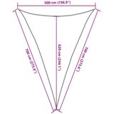  Jedro za zaštitu od sunca 160 g/m² Trokutasto crno 5x7x7 m HDPE | Shoptok.si