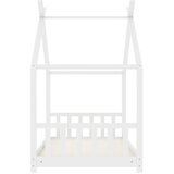  Okvir za dječji krevet od masivne borovine bijeli 80 x 160 cm | Eponuda.com