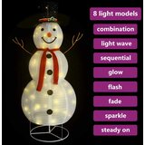  Ukrasna božićna figura snjegovića LED luksuzna tkanina 180 cm | shoptok.hr