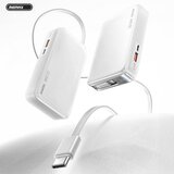Remax Power bank prenosiva baterija FCP-25 Fast Charging 22.5W(teleskopski kabl) Type-C 10000mAh beli | ePonuda.com