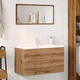 vidaXL Omarica za umivalnik artisian hrast 90x38,5x45 cm inž. les | Shoptok.si