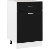 vidaXL Donji ormarić s ladicom crni 50 x 46 x 81,5 cm od iverice Cijene