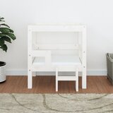  Krevet za pse bijeli 55,5x53,5x60 cm od masivne borovine | shoptok.hr