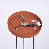 Sollux Kovinska viseča svetilka v barvi terakote s steklenim senčilom ø 25 cm Orbital – | Shoptok.si