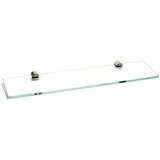 Staklena steklena polička (40 cm, inox) | Shoptok.si