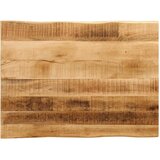 Stolna ploča sa živi rub 80x60x2,5 cm masivno grubo drvo manga | Eponuda.com