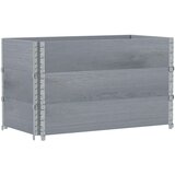  Okviri za palete 3 kom sivi 100 x 50 cm od masivne borovine | shoptok.hr
