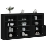 The Living Store Komoda z LED lučkami črna 181,5x37x100 cm - Komoda, (21835600) | Shoptok.si