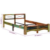  Okvir za krevet od masivnog obnovljenog drva 140 x 200 cm | Eponuda.ba