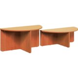  Stolić za kavu 2 pcs Voštano smeđa 79 x 39.5 x 40 cm | shoptok.hr