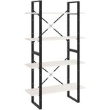 vidaXL ormarić za knjige s 4 razine bijeli 80x30x140 cm od borovine | shoptok.hr
