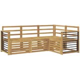  Set vanjskih sofa 4 kom. Bijela Čvrsto drvo akacije | shoptok.hr