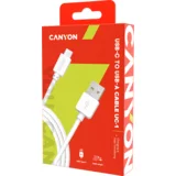 Canyon Type C USB Standard cable, 1M, White