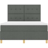  Tamno sivi krevet s kutijom i madracem 140x190 cm | shoptok.hr