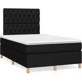  box spring s madracem crni 120 x 190 cm od tkanine | shoptok.hr