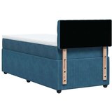 vidaXL Box spring krevet s madracem plavi 80 x 200 cm baršunasti | shoptok.hr