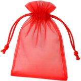 IZMAEL Poklon organza vrećica - Crvena / 10x12cm / 10kom Cijene