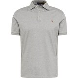 Polo Ralph Lauren Majica rjava / pegasto siva / lila / bela | Shoptok.si