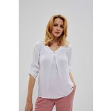 Marisse Smooth Viscose Shirt L-Ko-3705 White Cene