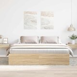  Okvir kreveta boja hrasta sonome 180 x 200 cm veliki bračni | Eponuda.ba
