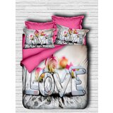  137 pinkwhite double duvet cover set Cene
