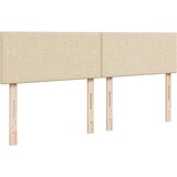 vidaXL Box spring postelja z vzmetnico krem 180x200 cm blago, (21310303) | Shoptok.si