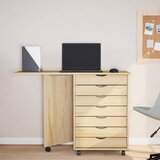 Kolica s radnom površinom MOSS Prozirni lak Čvrsto borovo drvo | shoptok.hr