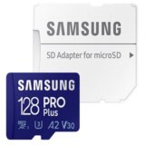 Samsung PRO plus MicroSDXC 128GB U3 Blue + SD Adapter MB-MD128KA Cene'.'
