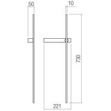  Redo 01-4673 - LED zidna svetiljka TANGENT LED/6W/230V CRI 90 crna | Eponuda.com