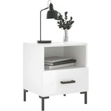 vidaXL Noćni ormarići 2 kom sjajni bijeli 40 x 35 x 47 5 cm drveni | shoptok.hr