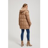 Marisse Quilted Jacket With Hood, Dark Beige | ePonuda.com
