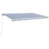  Tenda na ručno uvlačenje 500 x 350 cm plavo-bijela | shoptok.hr