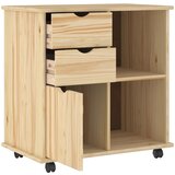  Mobilni ormar Smeđa 63,5 x 39 x 65,5 cm Čvrsto borovo drvo | Eponuda.com