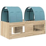  Kidsov krevet na sprat s tunelom 3 kom. Konstruirano drvo | shoptok.hr