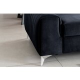ELTAP Antracitno siva baršunasti sklopiva sofa 261 cm Laurence – | shoptok.hr