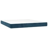  Krevet box spring s madracem LED tamnoplavi 180x200 cm baršun | shoptok.hr