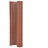 Dvostrana vrtna ograda 110 x 300 cm smeđa | shoptok.hr