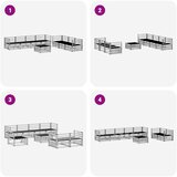 Set vanjskih sofa 8 kom. Prirodna Čvrsto drvo akacije Smeđa 79 x 79 x 37 cm | shoptok.hr