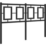 Maison Chic kovinsko posteljno vzglavje - vzglavna omarica - nočna omarica črno 120 cm, (21705416) Cene