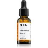 Q+A Super Food Facial Oil vlažilno olje za suho in občutljivo kožo 30 ml za ženske Cene