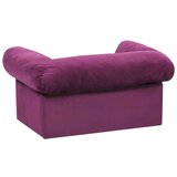 SOFA za pse s ladicom bordo 75 x 50 x 38 cm plišana | shoptok.hr