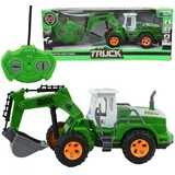 RC Daljinski upravljač bager u zelenoj boji sa svjetlosnim efektima 1/30 veličine 22cm